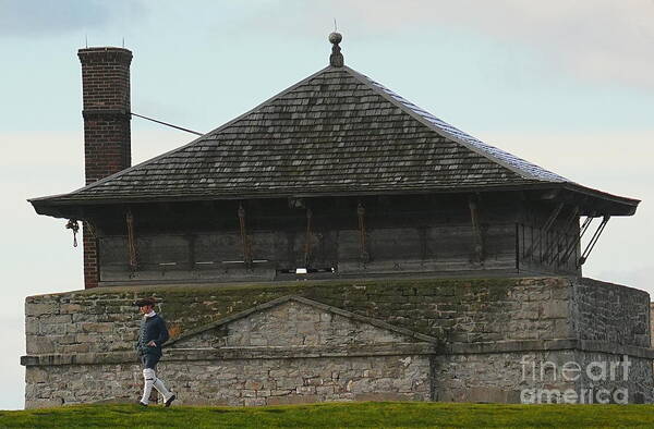 Redoubt Art Print featuring the photograph Walking in History at Old Fort Niagara by fototaker Tony