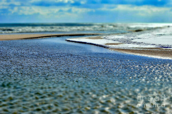 Ocean Art Print featuring the photograph Water Returning to the Source by Debra Banks