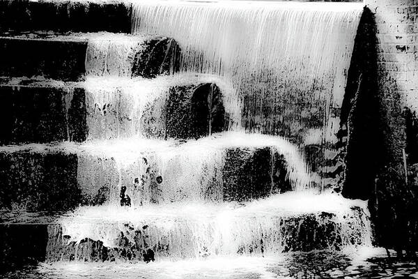 Water Steps Art Print featuring the photograph Water steps by Christopher Maxum