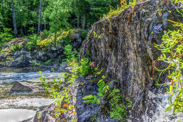 No People Art Print featuring the photograph Waterfall HDR Michigan by Nathan Wasylewski