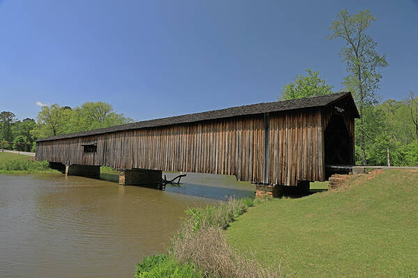 Covered Bridge Art Print featuring the photograph Watson Mill Bridge - Georgia by Richard Krebs