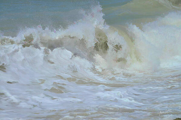 Storm Art Print featuring the photograph Waves II by Alison Belsan Horton