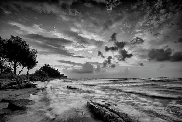 Nature Art Print featuring the photograph Waves in Kauai II by Jon Glaser