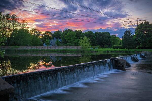 Sunset Art Print featuring the photograph Wehr's Dam Spectacular Sunset by Jason Fink