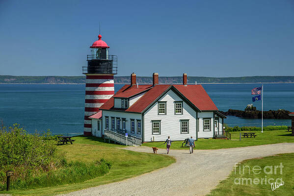West Quoddy Art Print featuring the photograph West Quoddy Head Light House by Alana Ranney