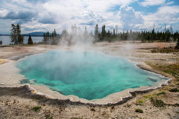 Travel Art Print featuring the photograph West Thumb Geyser Basin by Rose Guinther