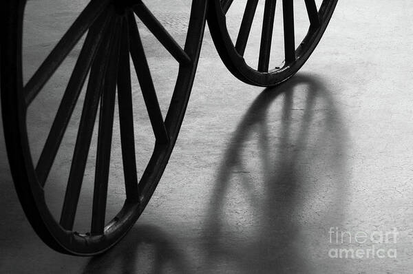 Wagon Art Print featuring the photograph Wheel Old by Dan Holm