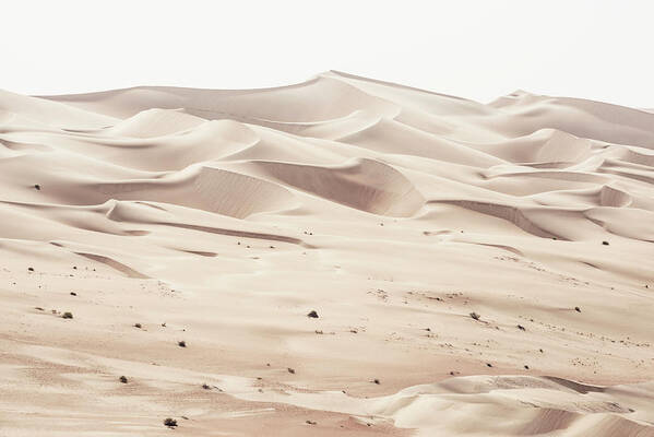 Uae Art Print featuring the photograph Wild Sand Dunes - Desert Linen by Philippe HUGONNARD