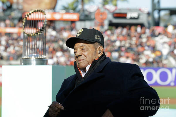 San Francisco Art Print featuring the photograph Willie Mays by Pool
