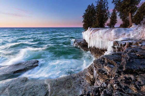 Ice Art Print featuring the photograph With a Splash of Ice by Nate Brack