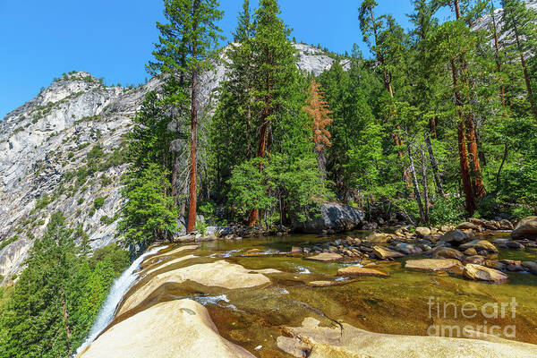 Yosemite Art Print featuring the photograph Yosemite National Park Vernal Falls top by Benny Marty