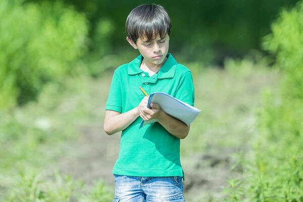 Education Art Print featuring the photograph Young Researcher by FatCamera