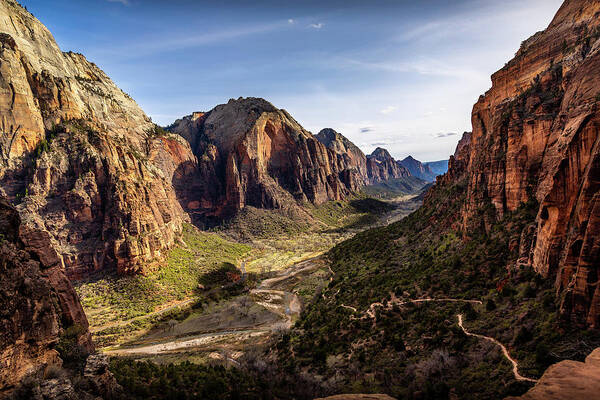 Zion Canyon Art Print featuring the photograph Zion Canyon National Park by Bradley Morris