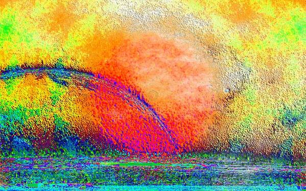 Abstract Art Print featuring the photograph Sunrise On Kepler by Robert Burns