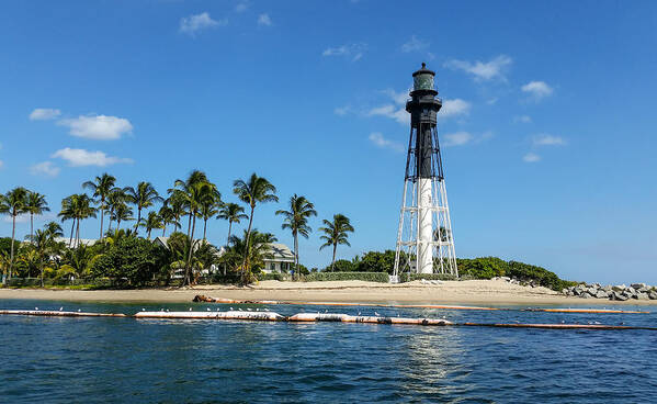 Hillsboro Art Print featuring the photograph Hillsboro Inlet Lighthouse #2 by David Hart