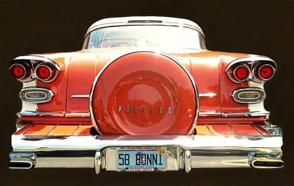 Car Art Print featuring the photograph 1958 Pontiac Bonneville by Diana Angstadt