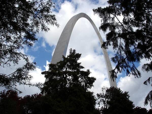 Saint Louis Arch Art Print featuring the photograph Arch to the Sky by Kenny Glover