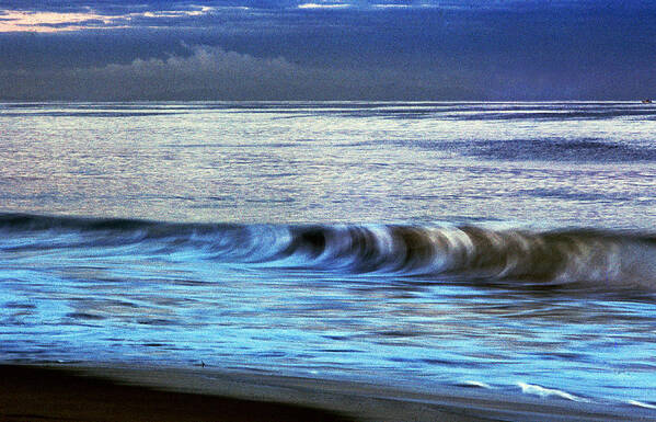 Beach Art Print featuring the photograph Breaking Wave #2 by William Kimble