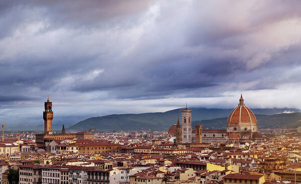 Scenics Art Print featuring the photograph Florence, Santa Maria Del Fiore by Deimagine