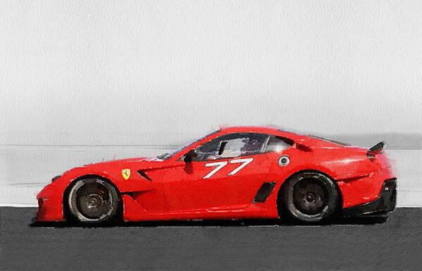 2006 Ferrari 599 GTB CARS2682 Art Print Poster A4 A3 A2 A1 