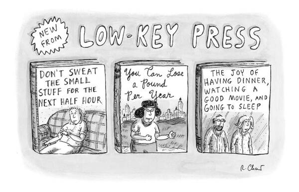 Catalogs Art Print featuring the drawing A Catalog From A Publisher Called Low-key Press by Roz Chast