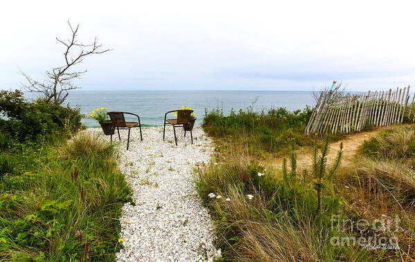 A Peaceful Respite By The Shore Art Print featuring the photograph A Peaceful Respite by the Shore by Michelle Constantine