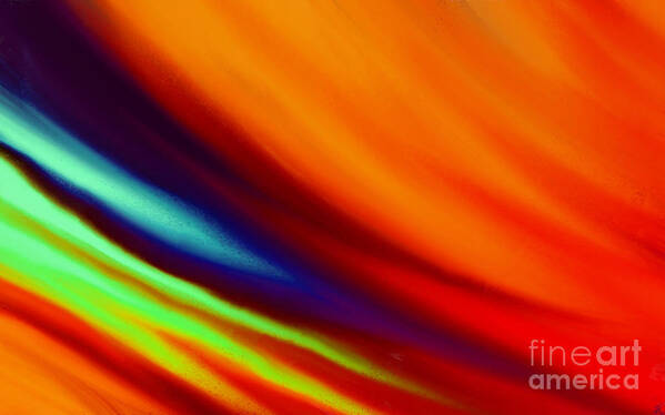 Abstract Colors Art Print featuring the painting Abstract Colors II by Anita Lewis