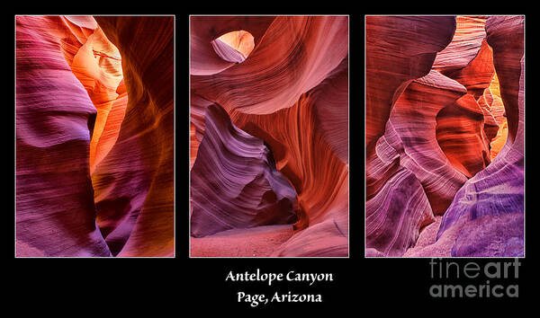 Antelope Canyon Art Print featuring the photograph Antelope Canyon by Priscilla Burgers