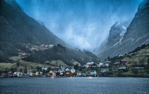 Aurland Art Print featuring the photograph Aurland by Wade Aiken