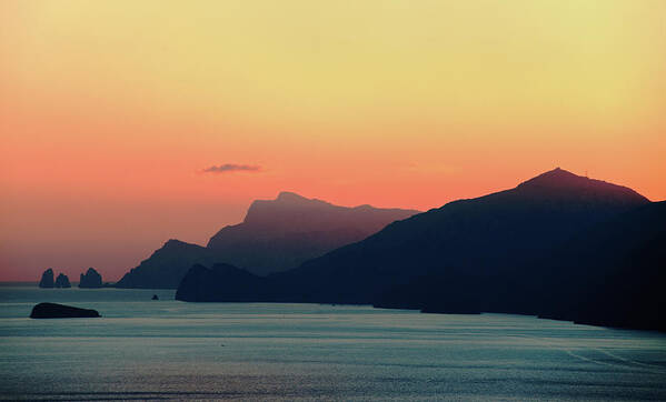 Scenics Art Print featuring the photograph Beautiful View Of The Amalfi Coast, At by Dallas Stribley