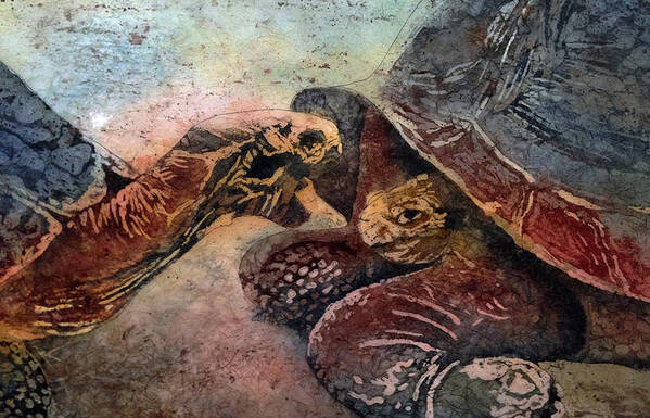 Turtles Art Print featuring the painting Because I Said So by Diane Fujimoto