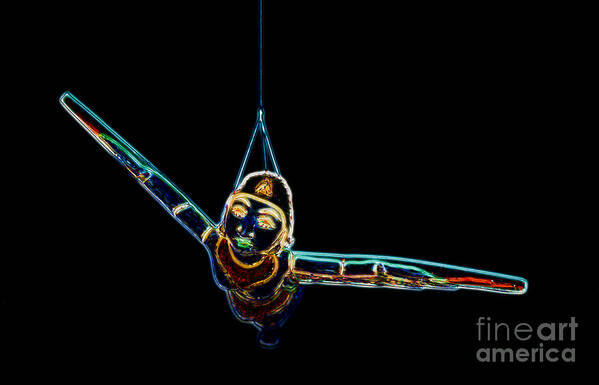 Carnival Art Print featuring the digital art Carnival - Flying Lady by Kathi Shotwell