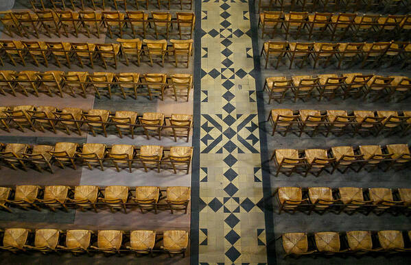 Chairs Art Print featuring the photograph Church chairs by Jenny Setchell