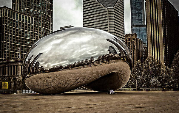 Cloud Gate Art Print featuring the photograph Cloud Gate May 2014 by Frank Winters