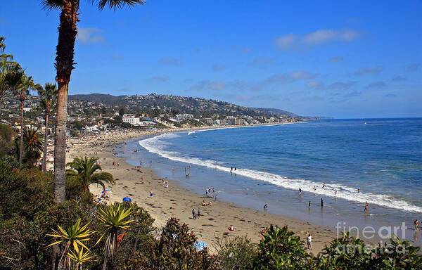 Beach Art Print featuring the photograph Day at the Beach by Kelly Holm