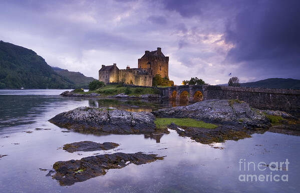 Landscape Art Print featuring the photograph Eilean Donan Castle by David Lichtneker