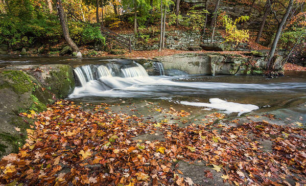 Waterfalls Art Print featuring the photograph Fall By The Falls by Dale Kincaid