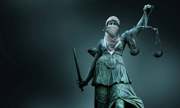 Lady Justice Art Print featuring the photograph Fighting For Justice by Smetek