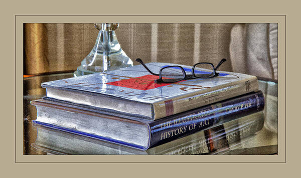 Books Art Print featuring the photograph Glasses on Glass by Monroe Payne