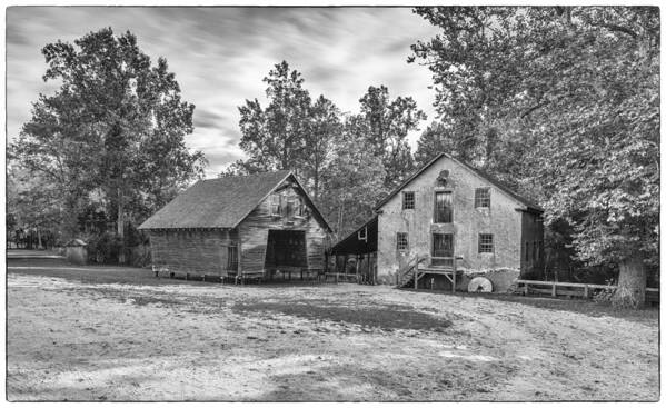 Old Buildings Art Print featuring the photograph Grist Mill by Charles Aitken