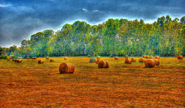 Lancaster Art Print featuring the photograph Havested wheat field by Andy Lawless