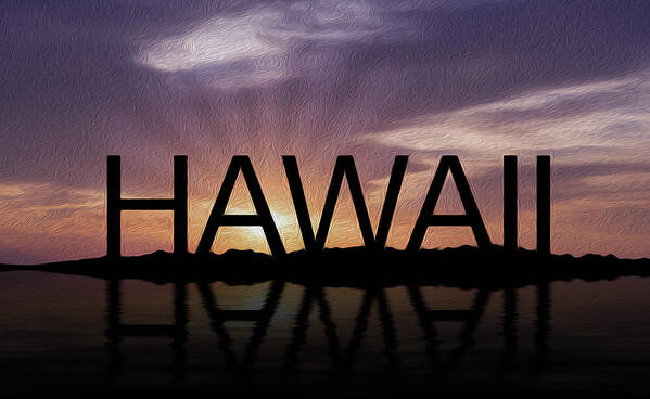 Sunset Art Print featuring the photograph Hawaii Tropical Sunset by Aged Pixel