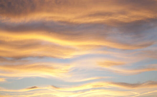 Abstract Clouds Art Print featuring the photograph Heat Waves by John Bartosik