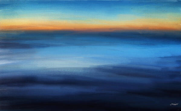 Seascapes Abstract Art Print featuring the digital art Hour Of Dreams by Lourry Legarde