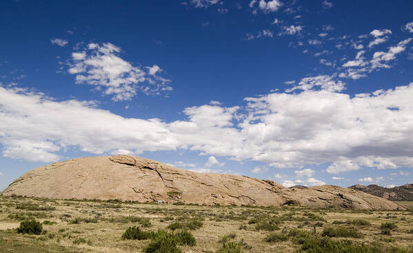 Independence Rock Photo Art Print featuring the photograph Independence Rock WY by Bob Pardue