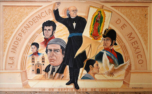 Mural Art Print featuring the photograph La Independencia de Mexico by Alexandra Till