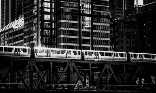 Architecture Art Print featuring the photograph Lake Street L by Robert FERD Frank