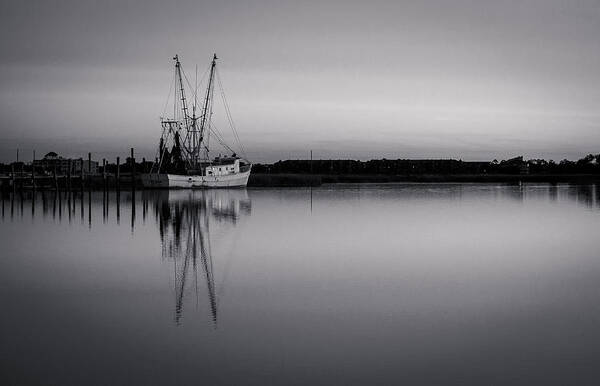 Shrimp Boats Art Print featuring the photograph Late Folly by Nicole Robinson
