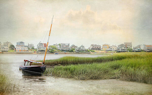 Sailboat Art Print featuring the photograph Low Tide on the Basin by Karen Lynch