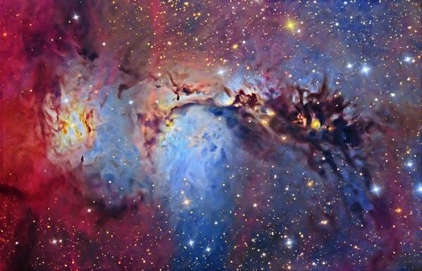 Astronomy Art Print featuring the photograph M78 Reflection Nebula by Tony & Daphne Hallas